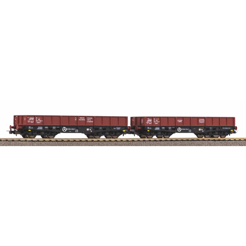 Set 2 wagons plats 401Zb PKP