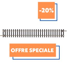 Rail droit, G231 mm, boite de 6