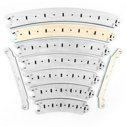 Gabarits arc.tracks R4/R5:R7/R8 avec substrat H0 6 pcs