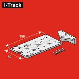 Plaque de base pour segment de sortie H0 TRANSITION, 1 rail, 1 jeu