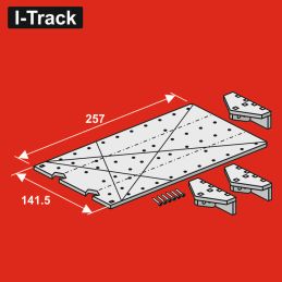 Plaque de base segmentée de sortie H0 TRANSITION, 2 rails, 1 jeu