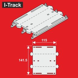 RÉDUCTION H0 2 rails 141,5x115mm 1pc