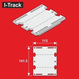 RÉDUCTION H0 2 rails 141,5x115mm 1pc