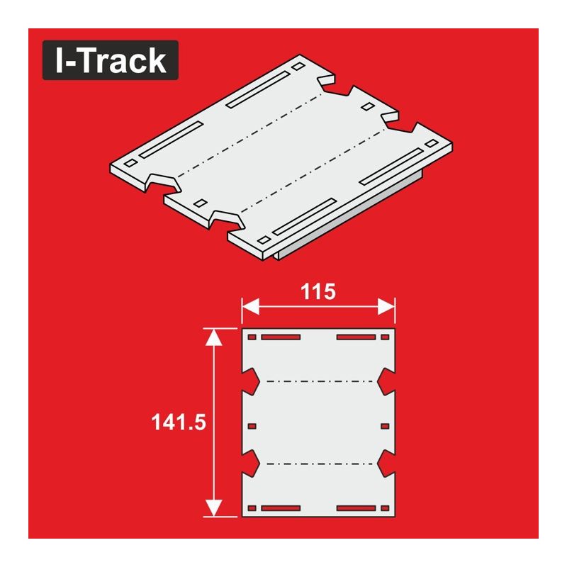 RÉDUCTION H0 2 rails 141,5x115mm 1pc