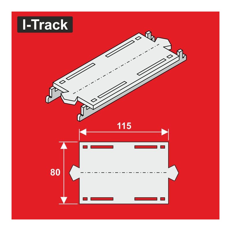 RÉDUCTION H0 1-rail 80x115mm 1pc