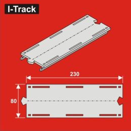 H0 Segment droit 1 rail 230x80mm 6 pcs