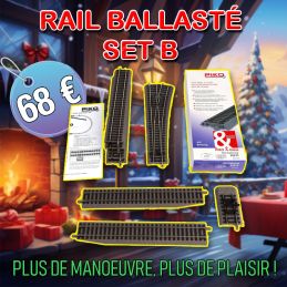 Rail ballasté Piko Voies set b ballast