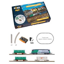 Coffret de démarrage complet avec train de FRET et sa BB67400 FRET SNCF - échelle Z