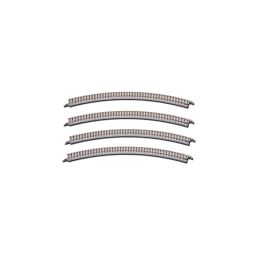 Rails courbes R220mm 45° (4 pcs) - ROKUHAN - R004