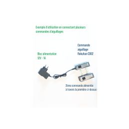 Bloc d'alimentation 12V pour commande aiguillage C002