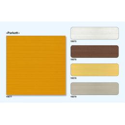 Parquet blanc - 3 plaques 95x95 mm - Kit 