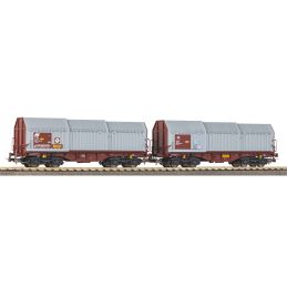 Set 2 wagons téléscopiques