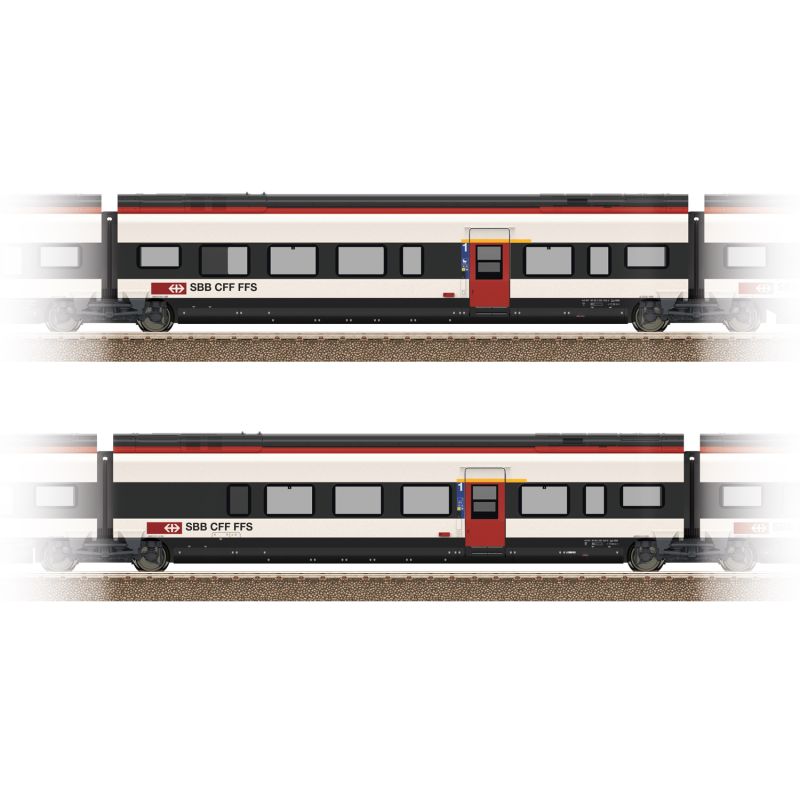 Add-On Car Set 3 for the Class RABe 501 Giruno Add-On Car Set 3 for the Class RABe 501 Giruno