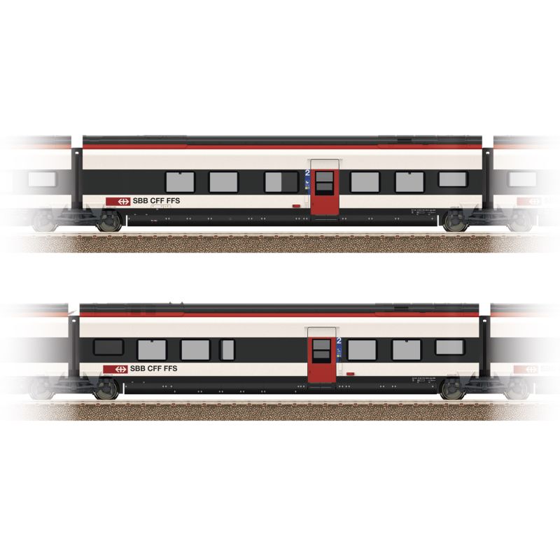 Add-On Car Set 1 for the Class RABe 501 Giruno Add-On Car Set 1 for the Class RABe 501 Giruno