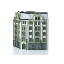 Building Kit for a Large Corner City Building in Art Nouveau