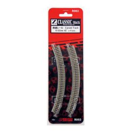 Rails courbes R195mm 45° (4 pcs) - ROKUHAN - R002