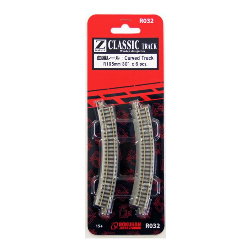 Rails courbes R195mm 30° (6 pcs) - ROKUHAN - R032 Rails courbes R195mm 30° (6 pcs) - ROKUHAN - R032