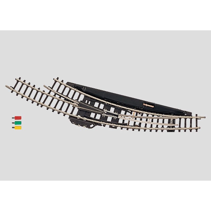 Aiguillage électromagnétique courbe Märklin à droite rayon 195 mm Aiguillage électromagnétique courbe Märklin à droite rayon 195 mm