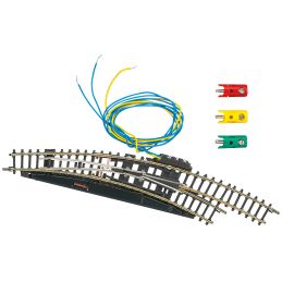 Aiguillage électromagnétique courbe Märklin à droite rayon 195 mm