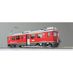 Modéslime férroviaire, locomotive G Pullman IIm, RhB ABe 4/4 III, n° 56, Corviglia, rouge, Ep V