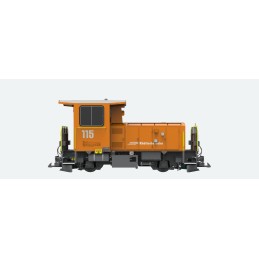 Pullman IIm, RhB Locomotive diesel Schöma Tm 2/2 longue, 119 RhB, orange, Epoque VI Q2/22