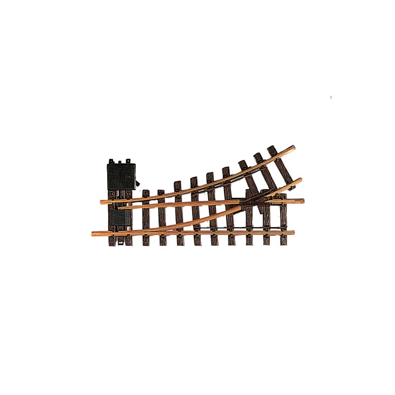 LGB Train de jardin ou d'interieur Train miniature aiguillage Sortie manuelle gauche, R1, 30°