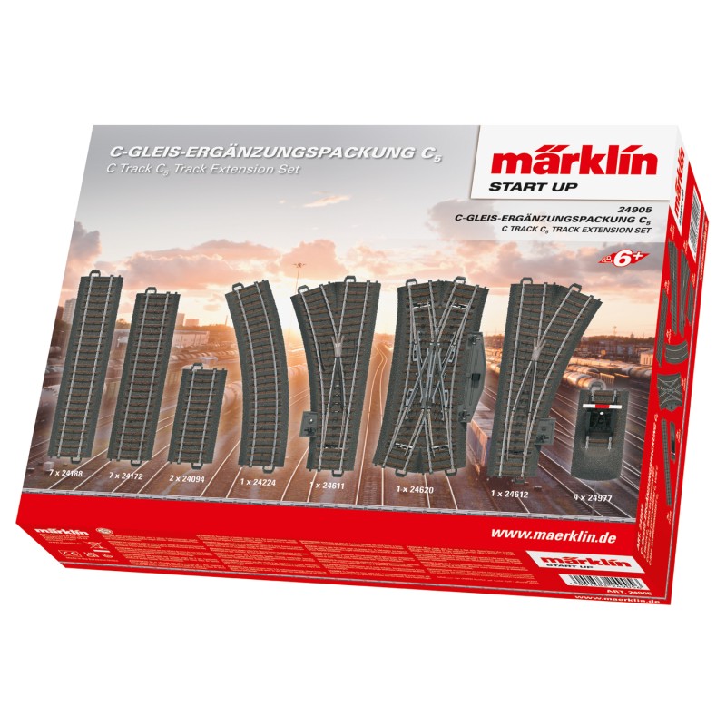 Train électrique Märklin Coffret d'extension C5 pour voie C