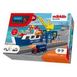 Märklin my world ? Navire de fret et grue portuaire