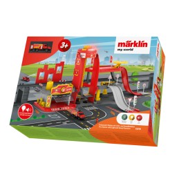 Märklin my world ? Caserne de pompiers avec fonction lumineuse et sonore