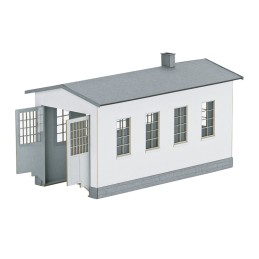 Petit kit de construction de hangar de locomotive.