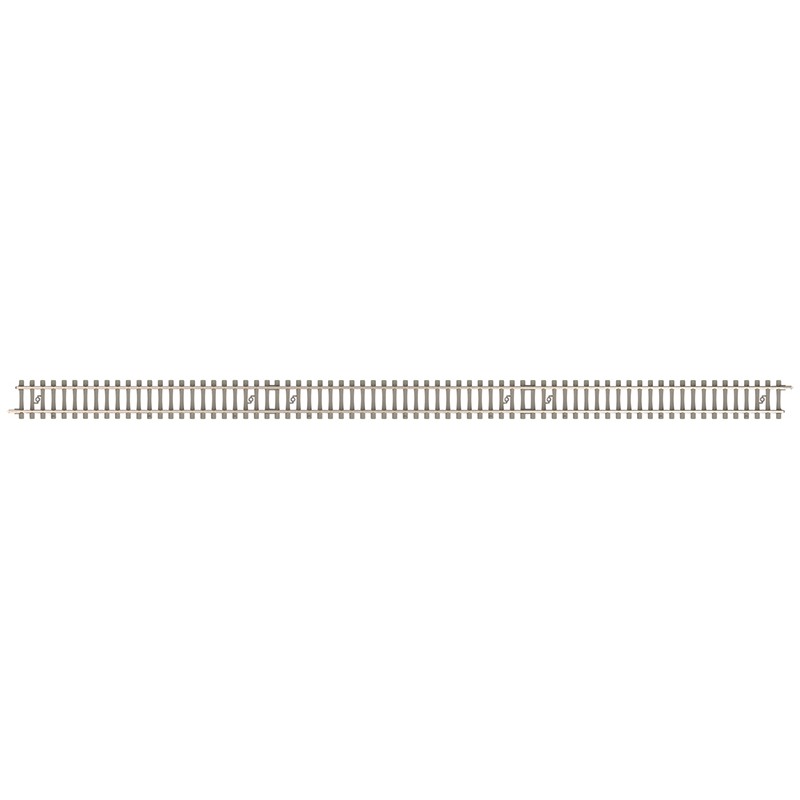 Rail droit Minitrix avec traverses en béton longueur 312,6 mm