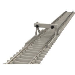 Rail droit Minitrix avec traverses en béton, longueur 17,5 mm