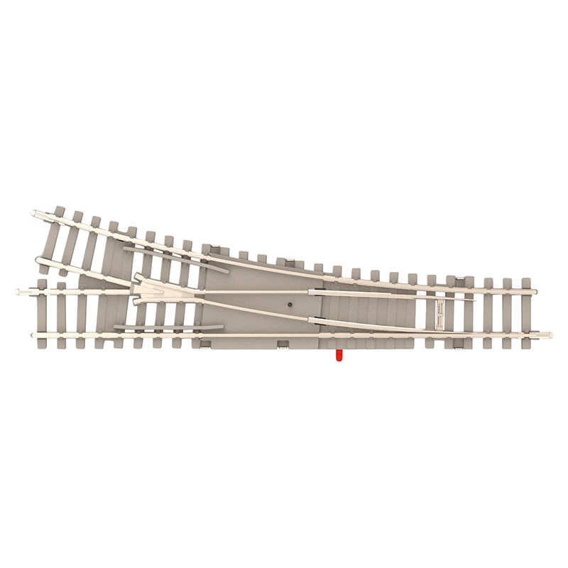 Aiguillage droit Minitrix avec traverses béton rayon 112,6 mm