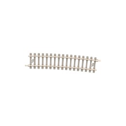 Rail courbe Minitrix avec traverses béton rayon 526,2 mm