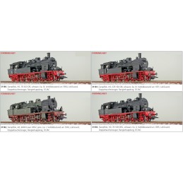Locomotive à vapeur, H0, 078 164 DB, noire, Epoque IV, LokSound, Dualsmoke, Attelage automatique, DC/AC