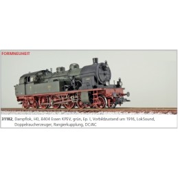 Locomotive vapeur, H0, 78 149 DRG, noire, Epoque II, LokSound, Dualsmoke, Attelage automatique, DC/AC