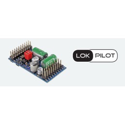 Train électrique, LokPilot 5 L DCC/MM/SX/M4, Stiftleiste avec adaptateur, jauge 0, G, I