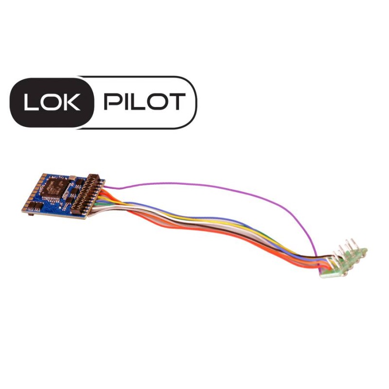 Train électrique, LokPilot 5 DCC/MM/SX/M4, 8 broches NEM652, calibre H0 ,0