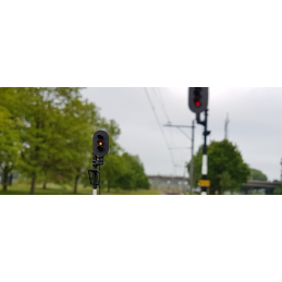 Un signal de gauche très détaillé dans l'échelle HO, le dernier en stock.