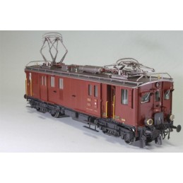 Train electrique, Fulgurex SBB/CFF Fe 4/4 no 804 "Seetaler", 2 Panto, rouge brun/rot braun, ca. 1950