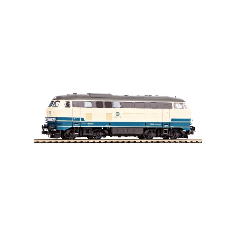 Loco diesel BR216 beige/blanc