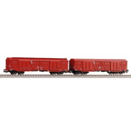 Set 2 wagon couv bogies