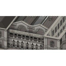 Gare Montparnasse HO An 1900, a imprimer en 3D