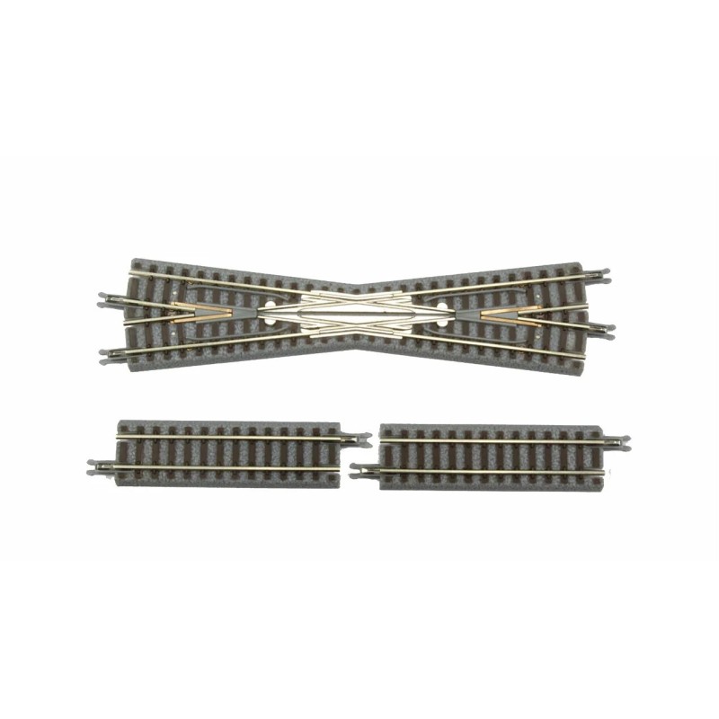 Traversée 112,8 mm, 13° + 2 rails droits 53,6 mm