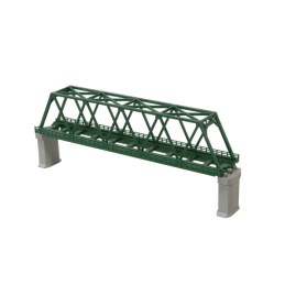 Pont à caissons, 1 voie, 220 mm, vert, sans voie
