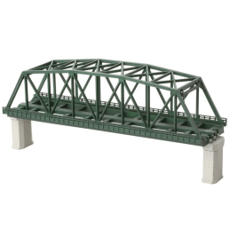 Pont à caissons 2 voies 220 mm, vert foncé
