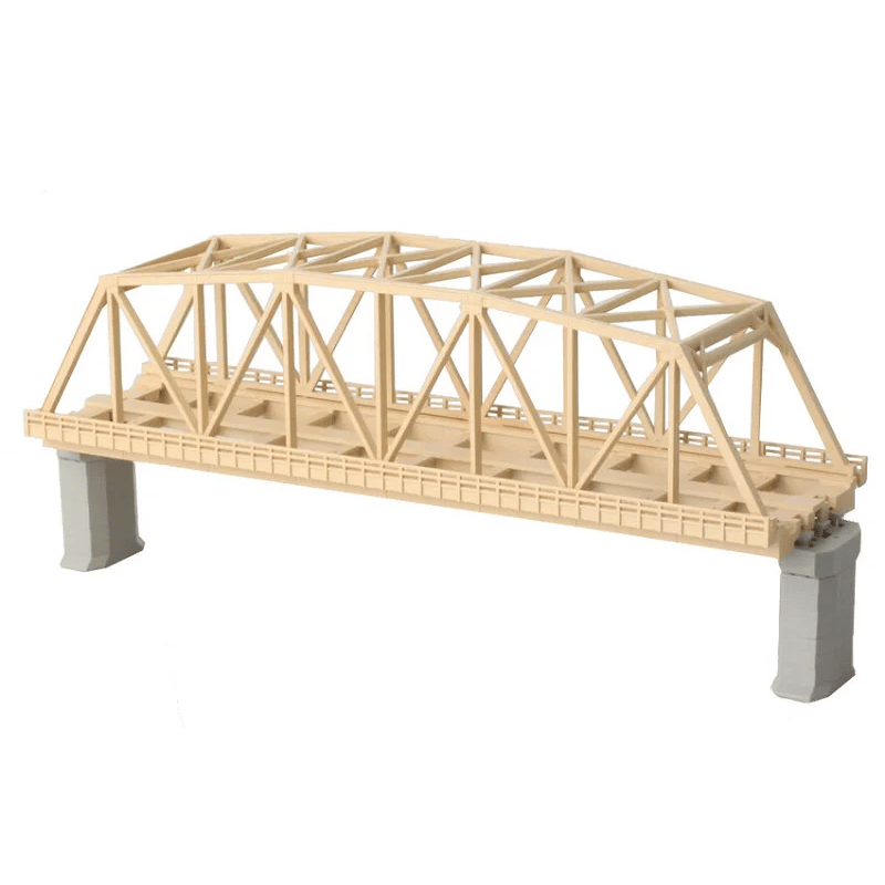 Pont à caissons 2 voies, 220 mm, beige, sans rail