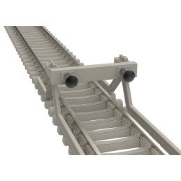 Rail droit Minitrix avec traverses en béton, longueur 17,5 mm