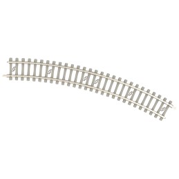 Rail courbe Minitrix avec traverses béton rayon 228,2 mm