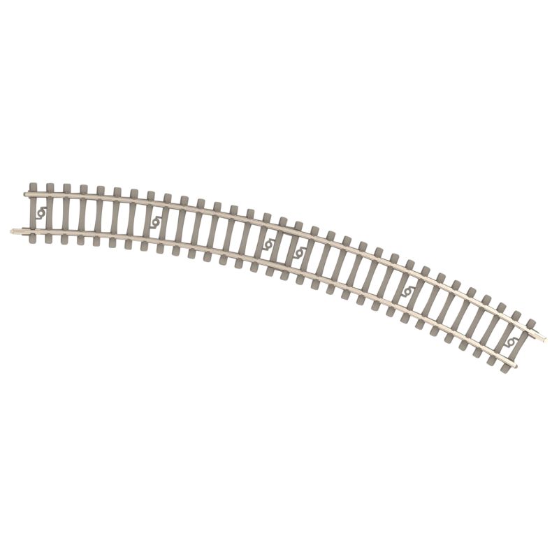 Rail incurvé Minitrix avec attaches pour béton Rayon 261,8 mm / 10-5/16"